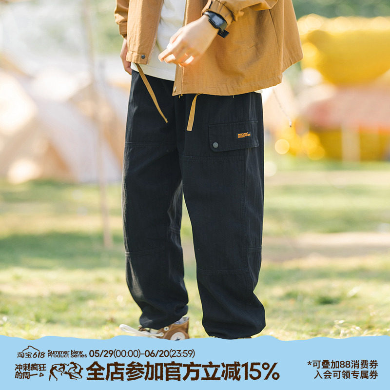 日系cityboy直筒休闲裤男 2026春秋新款工装束脚裤宽松百搭长裤子