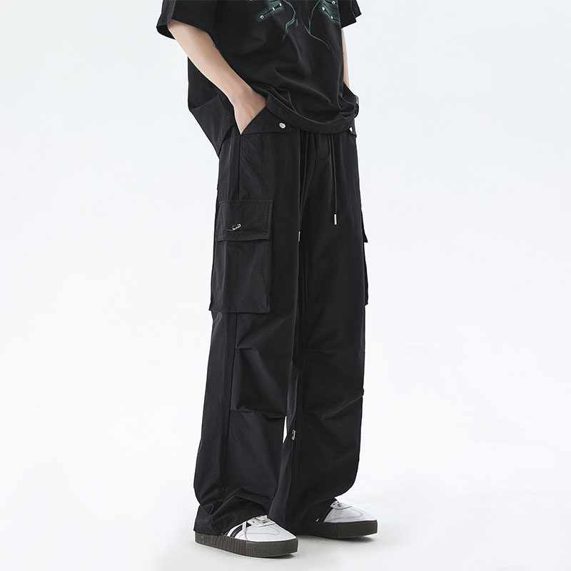 XWWF潮牌工装裤男夏季薄款速干美式冲锋裤子直筒宽松休闲运动长裤