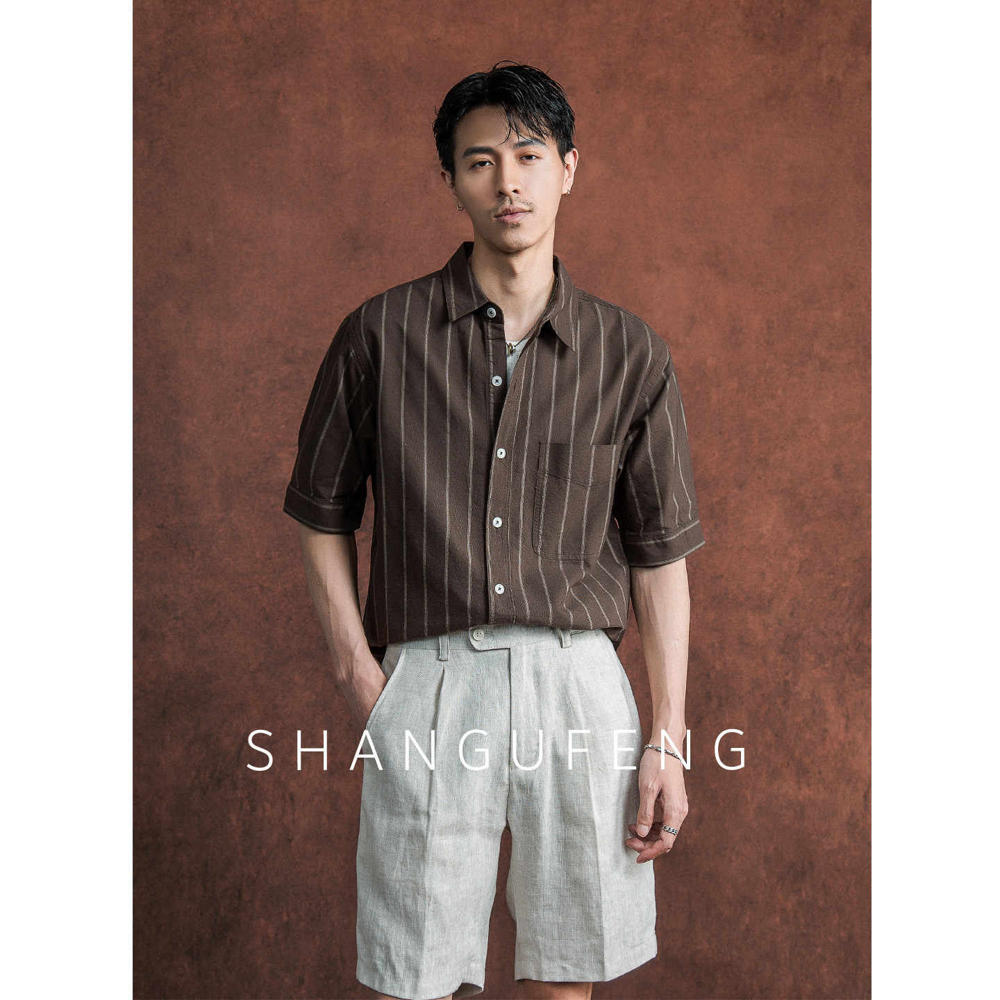 SHANGUFE夏季时尚纯棉条