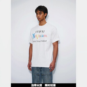 NOVACAM 美式vintage字母印花高街cleanfit国潮宽松基础短袖T恤