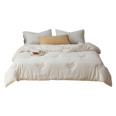 全棉原棉提花抗菌大豆被春秋被