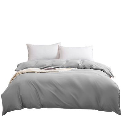 简约棉被套灰色全棉纯色被罩定制