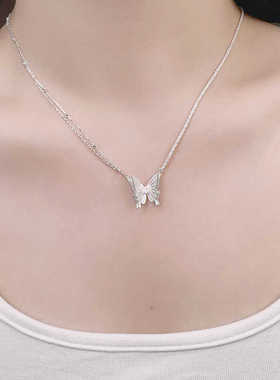 气质精致2024年新款百搭白色项链