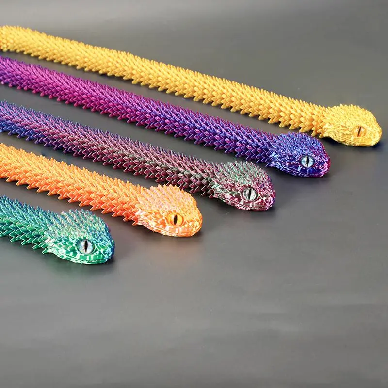 3d打印蛇關節可活動蝰蛇手辦擺件