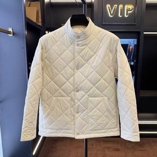 现货 立领棉衣菱形保暖休闲棉服时尚 1968冬季 男士 轻薄外套 新款