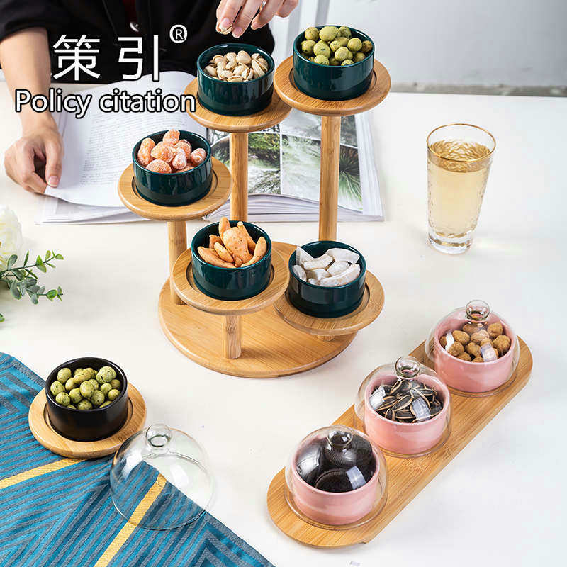 Northern Europe style ceramics Glass cover Home Furnishing decorate Decoration transparent A snack lid snack Dry Fruits suitin the Tableware , Tableware , Fruit bowl/Fruit plate/Hamper  category - from Buy2taobao.com to provide professional Taobao agent buy service