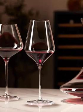 德国进口Lestel 水晶玻璃杯葡萄酒杯 家用勃艮第红酒杯高脚杯套装