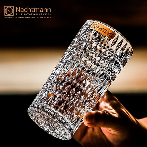 德国进口NACHTMANN水晶玻璃家用威士忌杯冷水杯啤酒果汁牛奶杯子