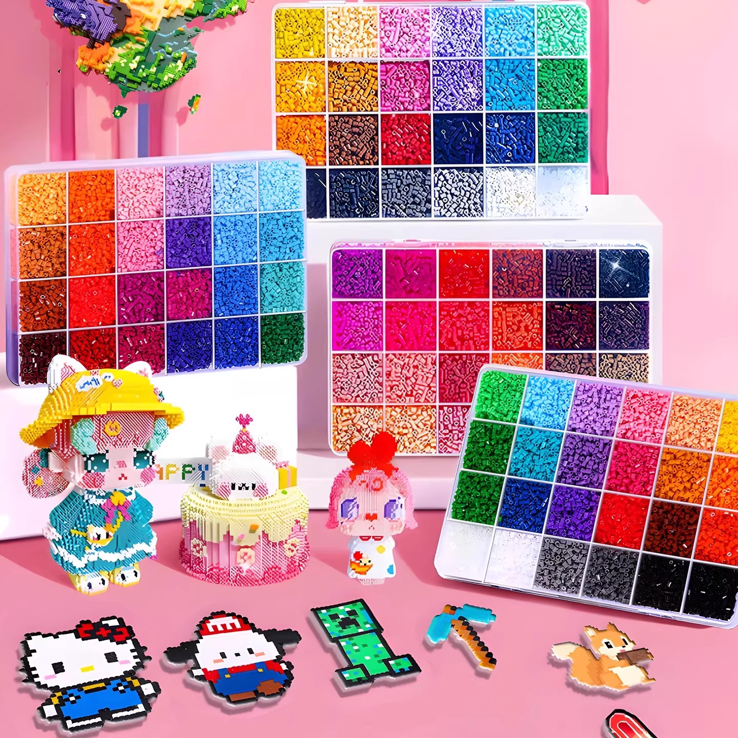 2025火爆玩具拼豆豆过家家玩具