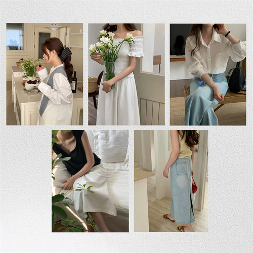 ins风韩系穿搭服装店海报女装档口工作室摄影氛围感装饰画芯