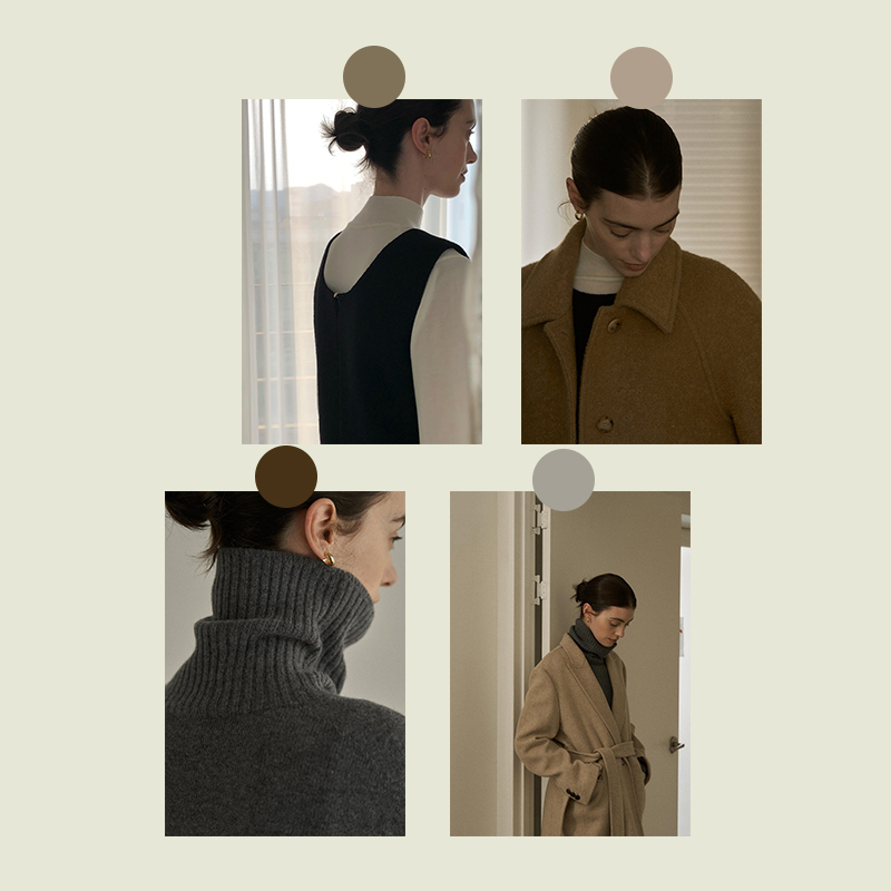 [秋冬大衣]高级法式ins设计师穿搭海报卧室服装店房间墙面画芯