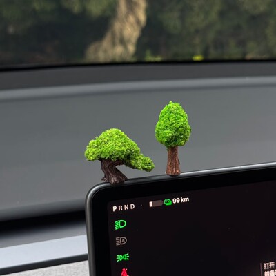 仿真苔藓小树汽车饰品汽车挂件