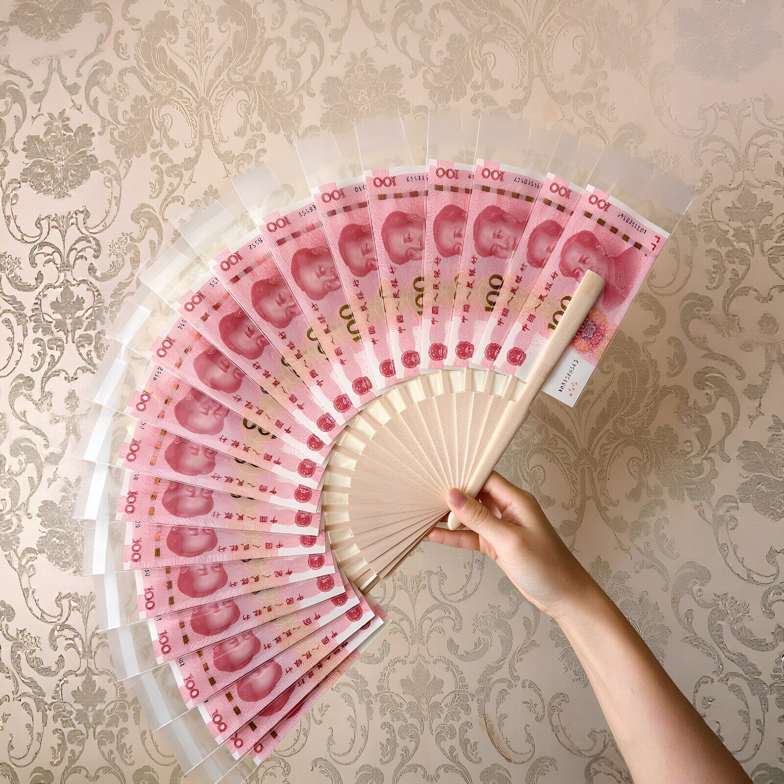 【扇子红包】可以装一百元现金的