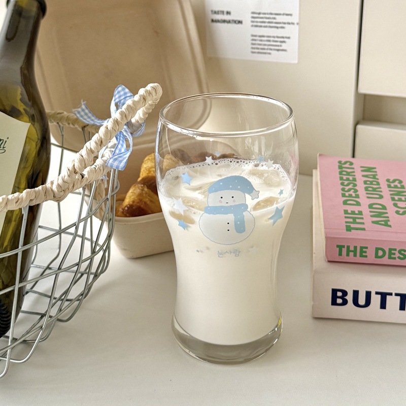 圣诞雪人氛围火炬杯大容量啤酒杯