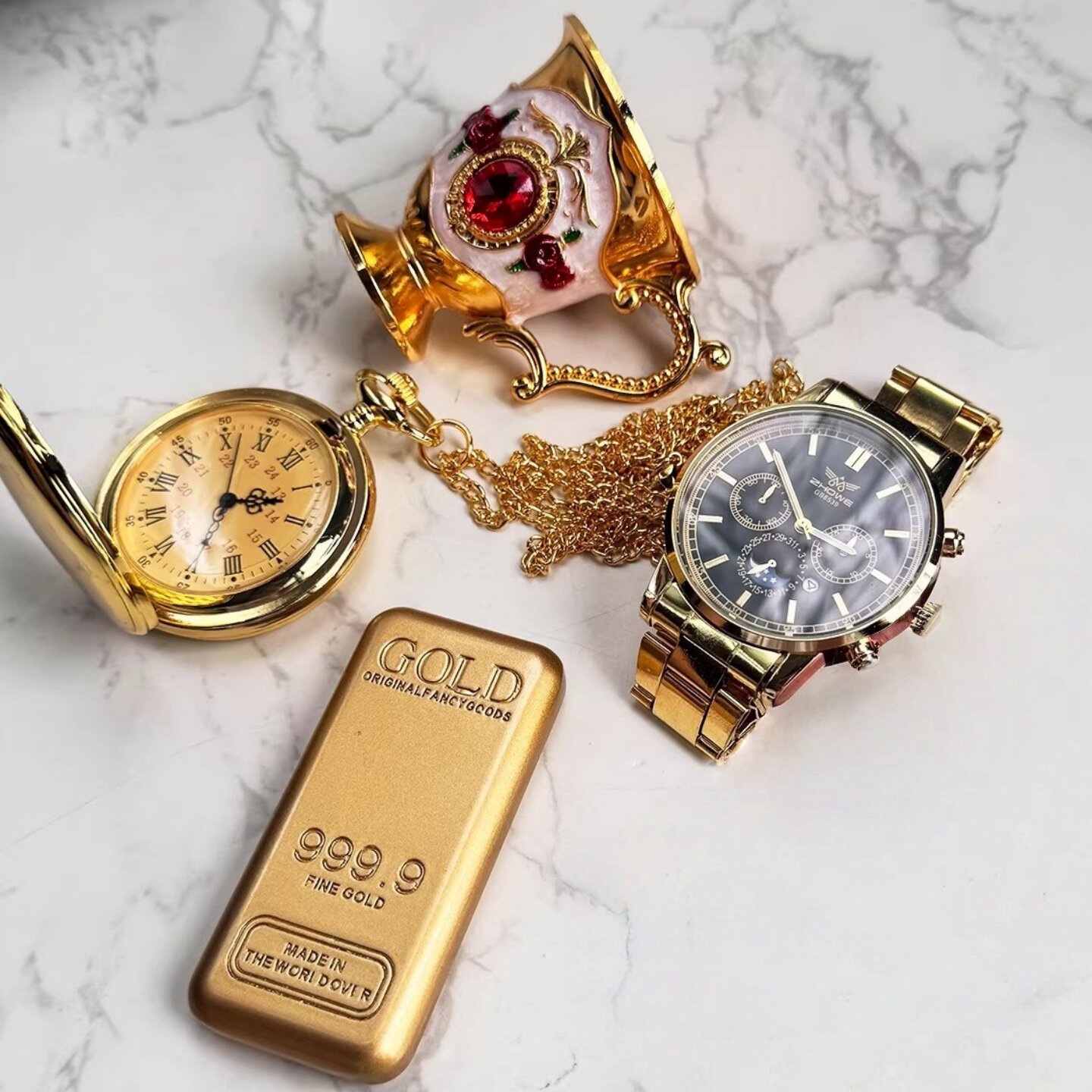 三角洲行动特色酒杯怀表金条物资游戏周边学生礼品手办收藏摆件