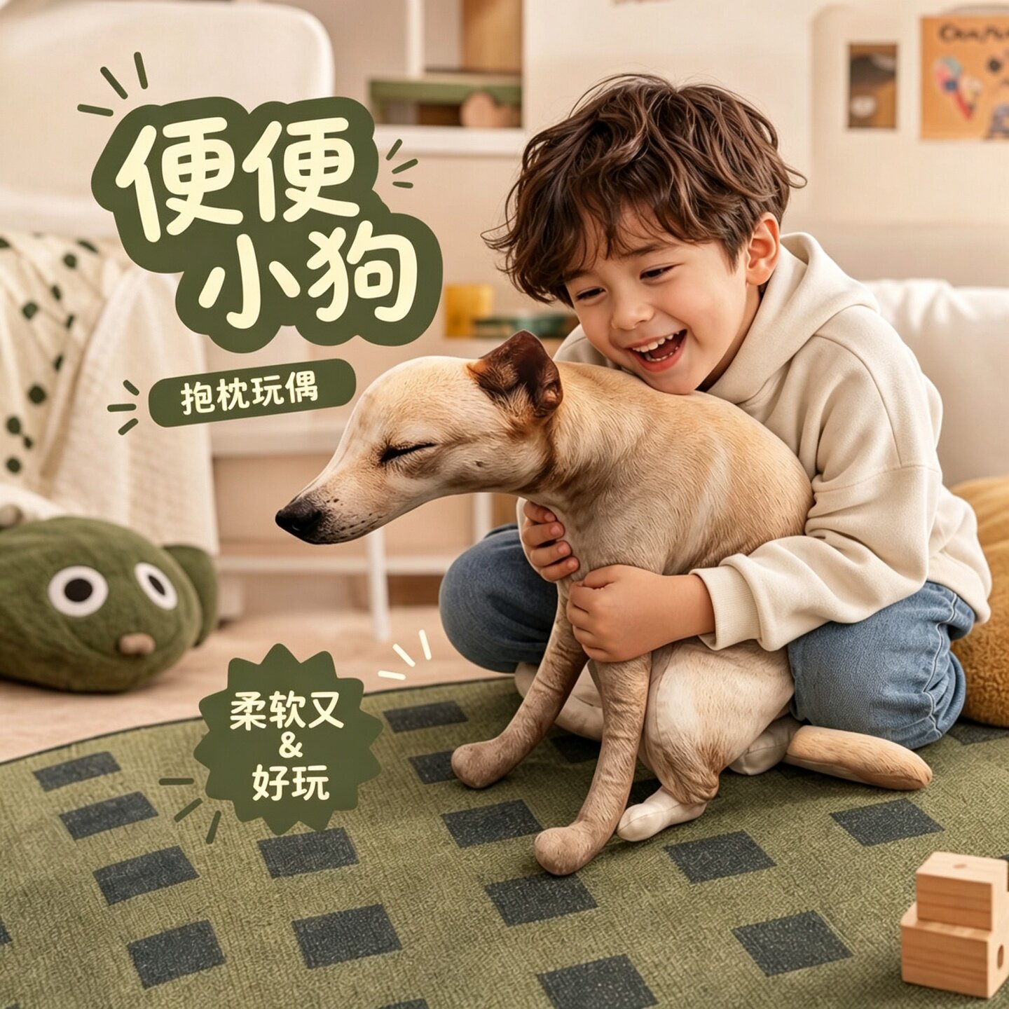 抽象嗯嗯狗搞怪抱枕公仔