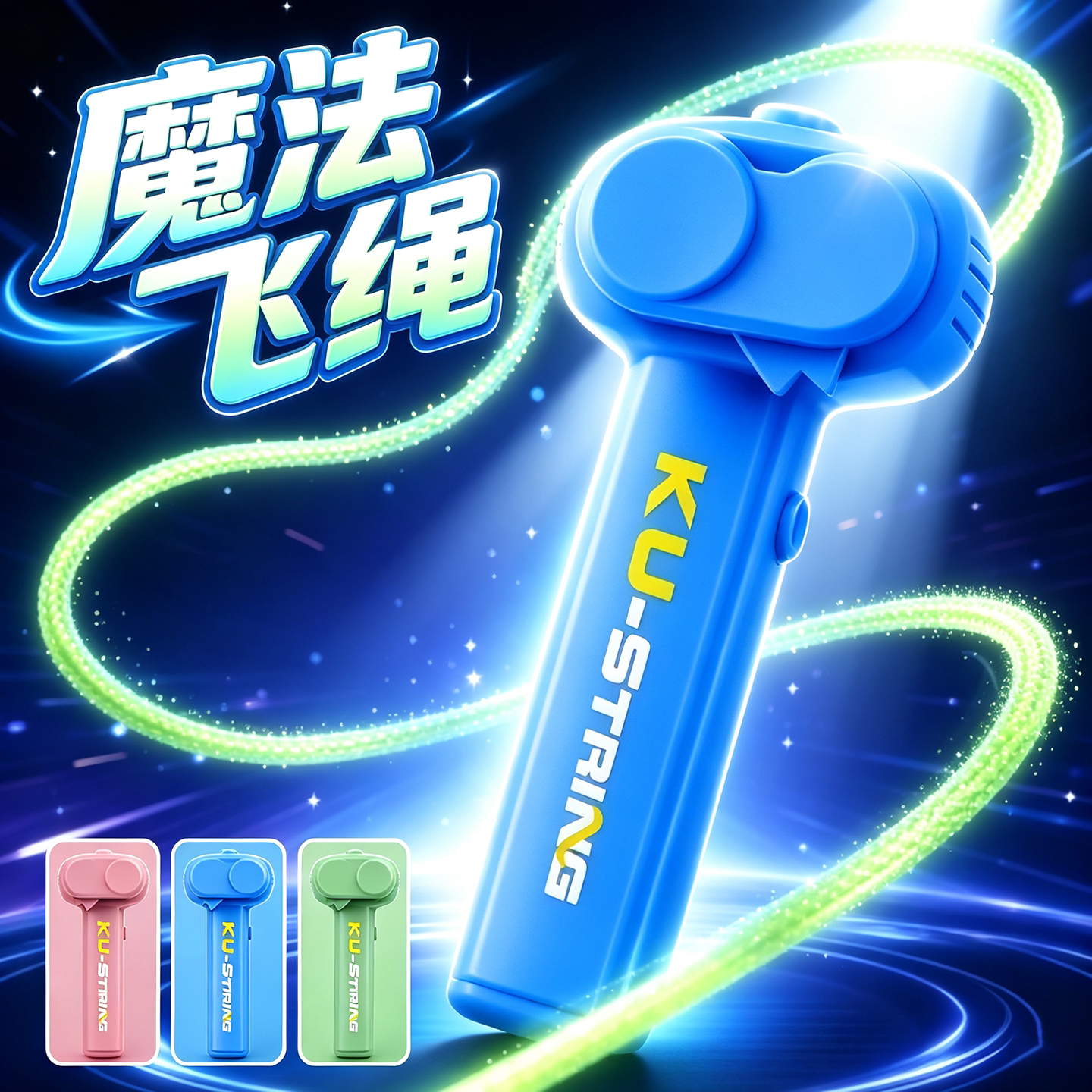 电动夜光魔法飞绳发射器