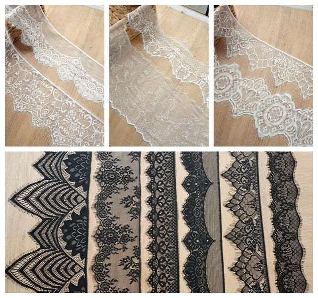 手工刺绣拼接网纱蕾丝花边