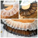 黑白蕾丝花边辅料网纱手工diy袖 布料 子领子裙边娃衣装 饰衣服服装