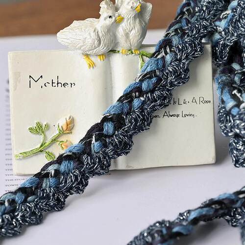 手钩织带花边辅料小香风