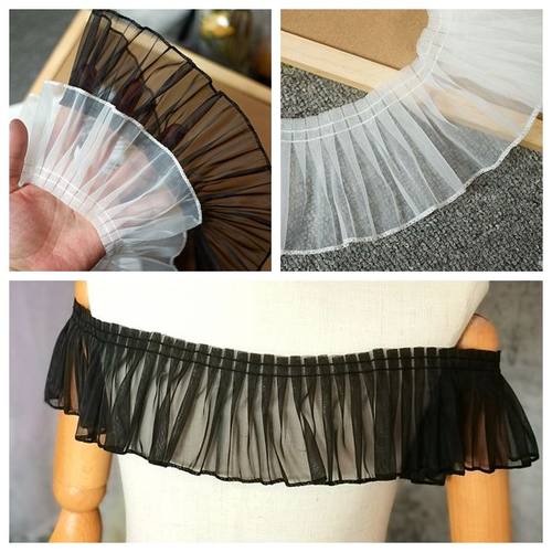 欧根纱蕾丝花边辅料装饰裙边袖口