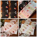 宽8cm纯棉绣花草莓蕾丝花边甜美粉嫩柔软装 饰材料辅料布料DIY手工