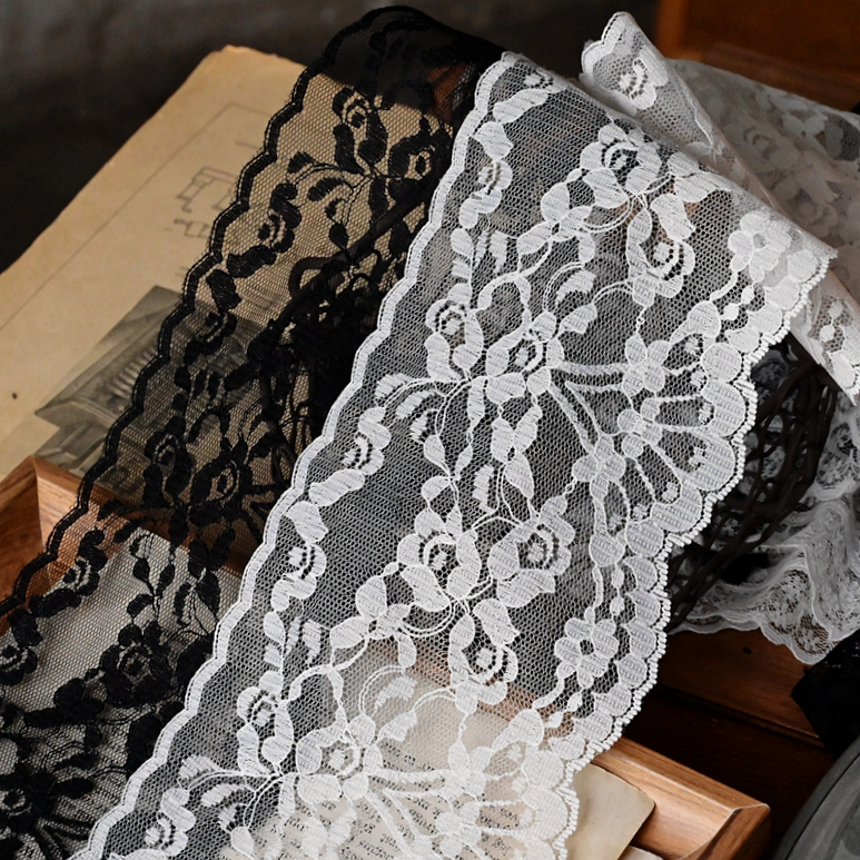 宽10cm优质无弹网纱蕾丝花边