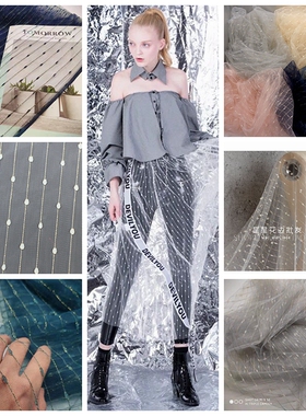金线蕾丝面料diy服装汉服布料