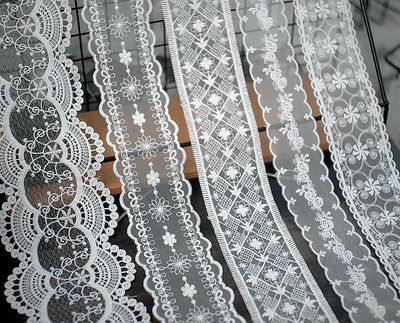 白色网纱花边辅料diy蕾丝衣服