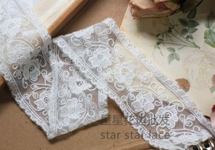 lace 宽4.5cm双边蕾丝刺绣花边布料 diy服装 头饰童装 家纺床艺辅料