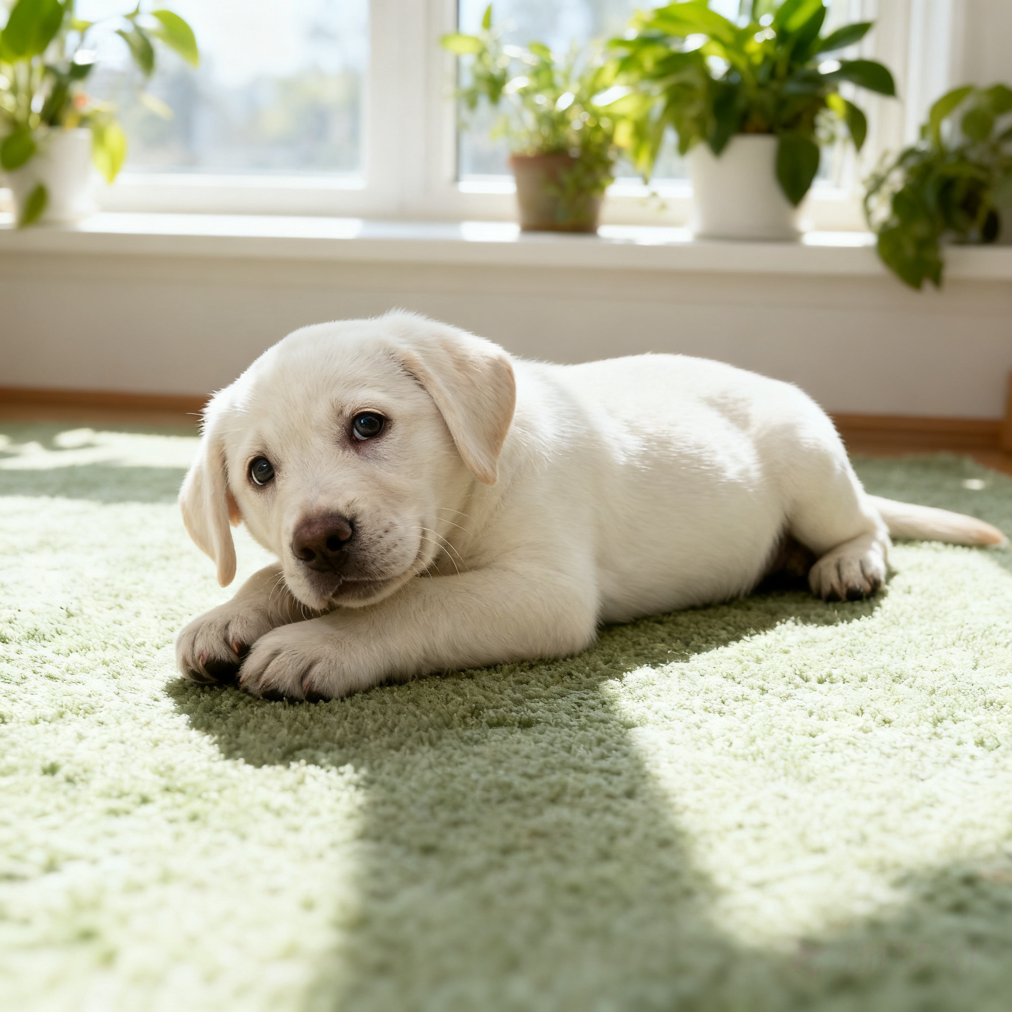 拉布拉多幼犬真狗白色大骨架短毛高智商家养狗听话工作犬不掉毛狗