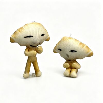 滕永咲哉饺子人表情包骨架款老鼠干可凹造型抽象礼物nctwish挂件