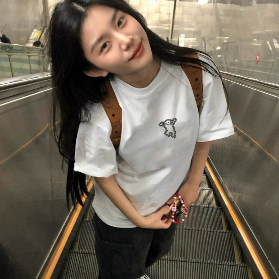 白色纯棉短袖T恤女时尚百搭韩版洋气夏季新款宽松印花上衣半袖潮