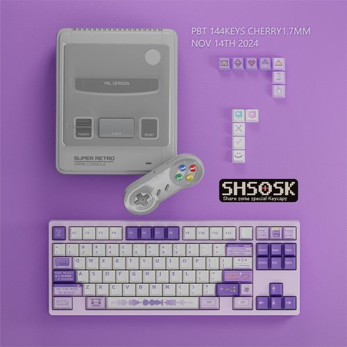 三面透光PBT键帽原厂高度遮光