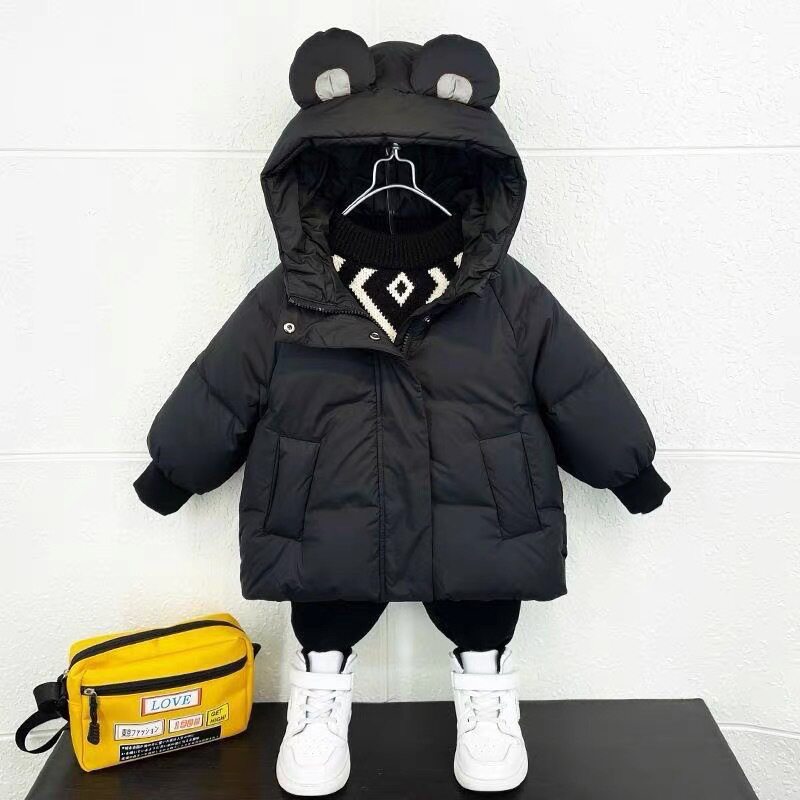 男童冬季羽绒棉服2026冬装新款儿童中小童宝宝棉衣保暖棉袄外套潮