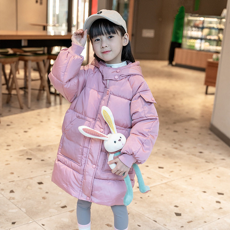 儿童羽绒棉服中长款中大童2026新款冬季加厚男孩女孩洋气棉衣外套