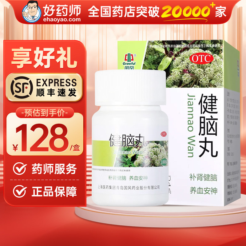 国风健脑丸国风100丸补肾健脑水丸养血安神正品官方旗舰店顺丰