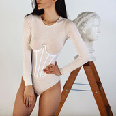 vest breast fishbone Tunic tight fitting wrap 束腰鱼骨裹胸