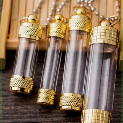 朱砂护身符保护套挂脖装平安符的福袋防水透明嘎乌盒小宝瓶挂件