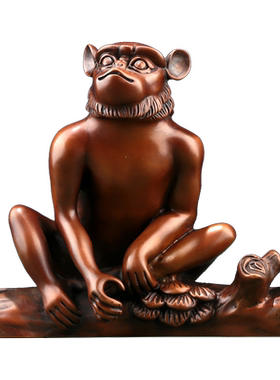 纯紫铜生肖猴摆件工艺品生日礼品