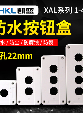 NP4 NP2 XB2 LA16 2孔位急停开关控制按钮盒XAL-B02白色22mm