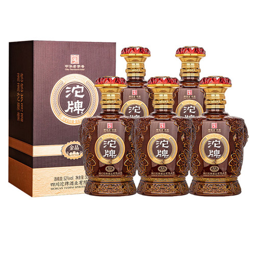 沱牌酒金品52度浓香型白酒整箱装