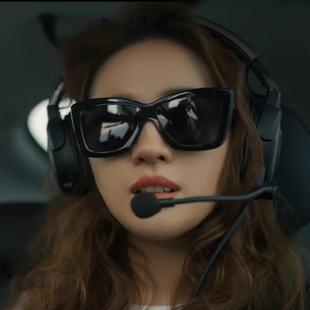玫瑰刘亦菲同款墨镜女高级感显脸小防晒近视太阳眼镜防紫外线5422