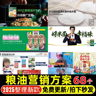 4A广告公司粮油大米调味速冻食品品牌推广渠道PPT营销策划方案