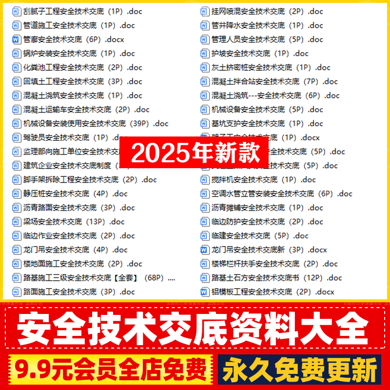 安全安装技术交底建筑工程土木工程市政水利电施工土建新工艺模板