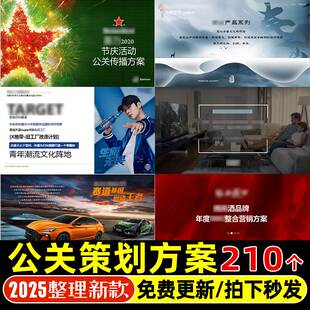 4A广告公司公关活动传播品牌全案市场推广线上线下营销策划方案