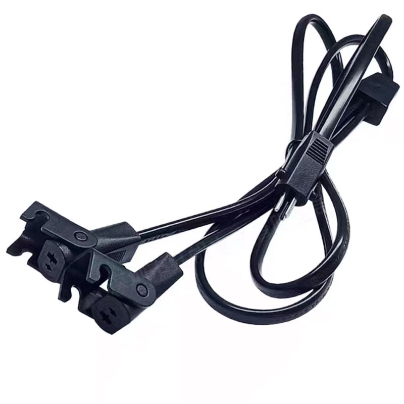 电动推杆电机手柄控制器延长线转接线2M一圆一扁公头转母头一分二