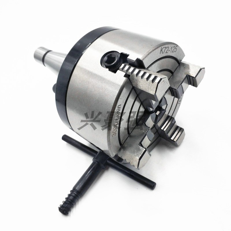 NT30-125mm四爪三爪卡盘法兰盘直径80-400mmBT SK JT CAT各种锥度