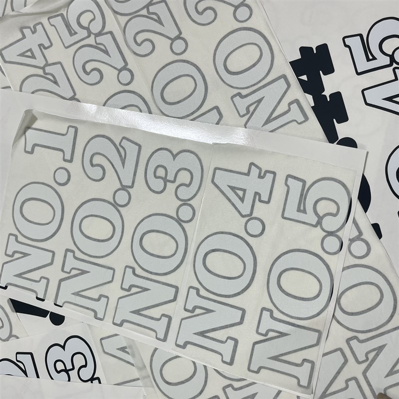 工程机械 挖掘机贴纸序列号 标签订做