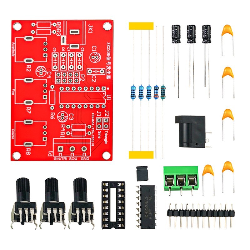 信号发生器套件方波正弦波三角波XR2206电子电工DMIY散件TJ-56-46